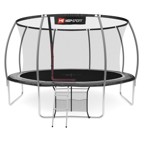 Купити Батут  Hop-Sport 14FT Premium 427 см black/grey із зовнішньою сіткою у Києві - фото №1